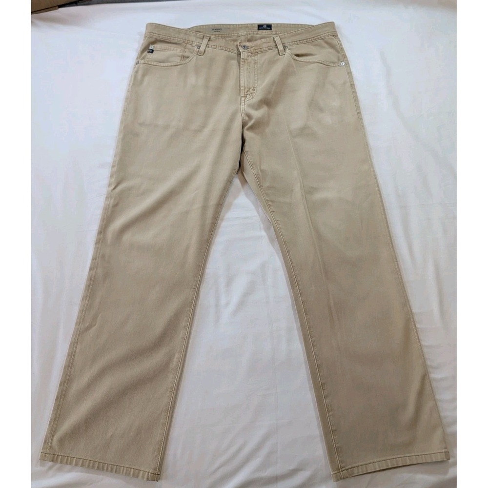 AG Adriano Goldschmied Jeans Mens 36x32 Tan The Graduate Tailored Leg(Fit 38x30)